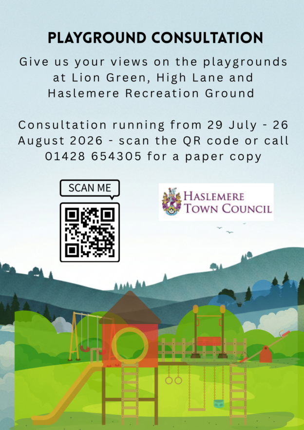 Haslemere Playgrounds consultation – 29 July to 26 August 2026