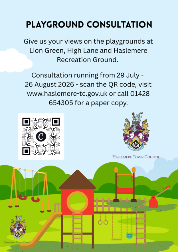 Haslemere Playgrounds consultation – 29 July to 26 August 2026